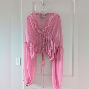 SNDYS pink blouse